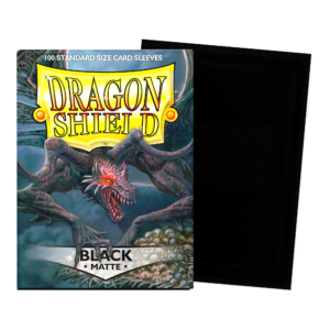Dragon Shield Standard Matte Sleeves – Black (100ct)