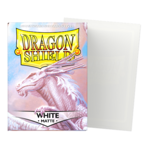Dragon Shield Standard Matte Sleeves – White (100ct)