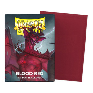Dragon Shield Standard Matte Sleeves – Blood Red (100ct)