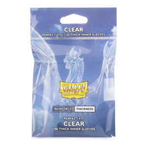 Dragon Shield Perfect Fit Standard Thick Inner Sleeves – Clear (100ct)