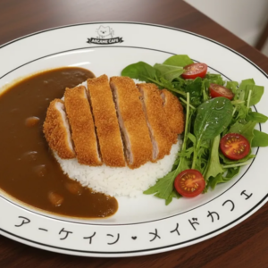 Chicken Katsu Curry at Arcane Maid Café in Arcadia