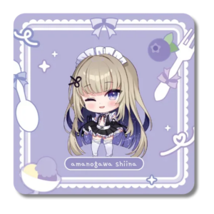 Amanogawa Shiina Drink Coaster Vtuber Phase Connect x Arcane Maid Café