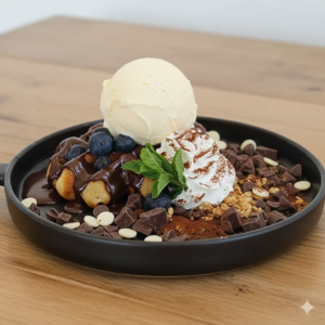 Choco Sugar Waffle at Arcane Maid Café in Arcadia