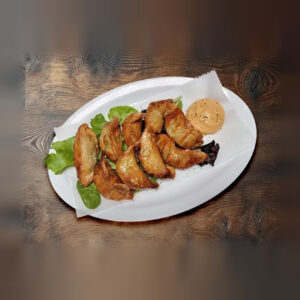 Crispy Pork Gyoza at Arcane Maid Café in Arcadia