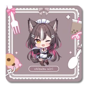 Chisaka Airi Drink Coaster Vtuber Phase Connect x Arcane Maid Café