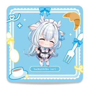 Hakushika Iori Drink Coaster Vtuber Phase Connect x Arcane Maid Café