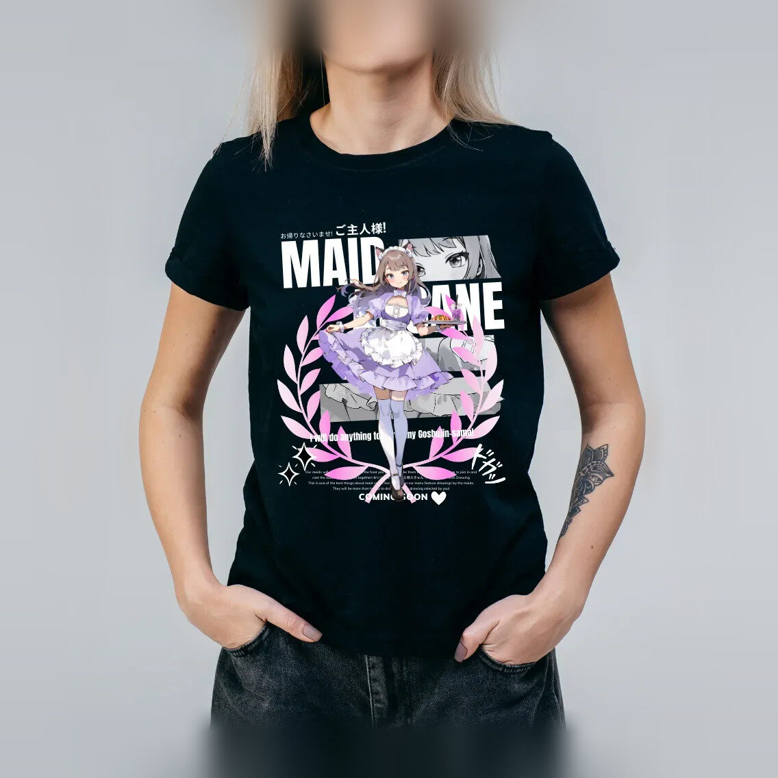 Maid Arcane Anime Streetstyle T-Shirt