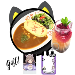 Omurice Okaeri Combo at Arcane Maid Café in Arcadia