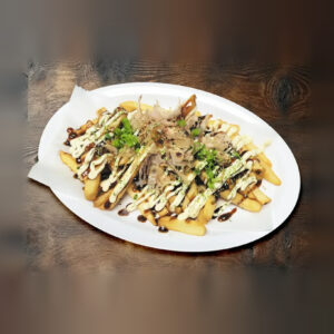 Otaku Okonomi Fries at Arcane Maid Café in Arcadia