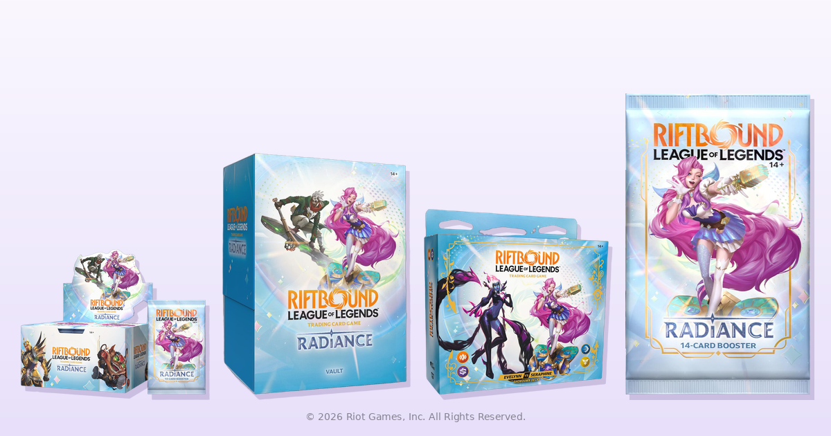 Riftbound Radiance products now available at Arcane Maid Cafe