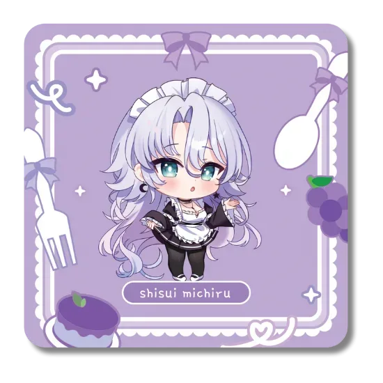 Shisui Michiru Drink Coaster Vtuber Phase Connect x Arcane Maid Café