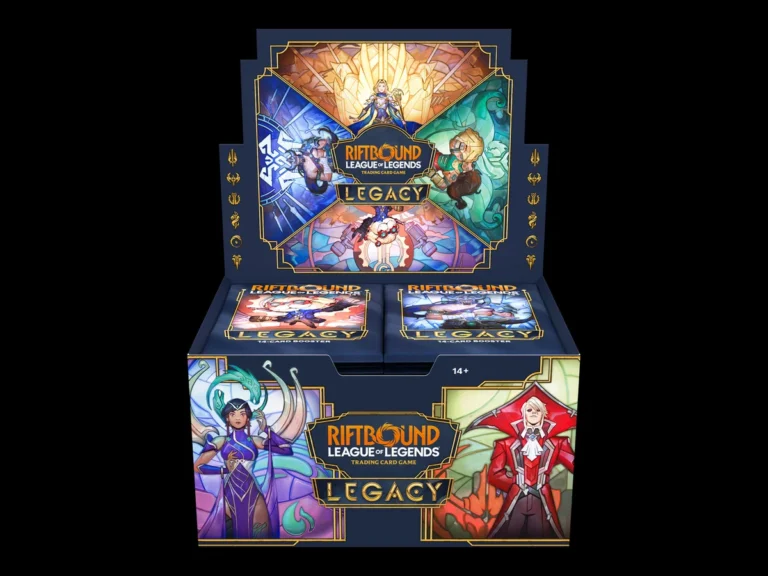 Riftbound League of Legends Legacy booster display box from the Arcane Maid Café shop