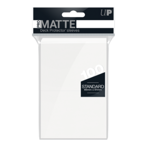 Ultra PRO PRO-Matte Standard Deck Protector Sleeves – White (100ct)