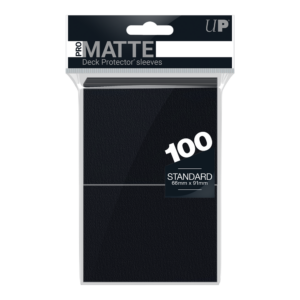 Ultra PRO PRO-Matte Standard Deck Protector Sleeves – Black (100ct)