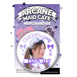 Maid Vivi Pin Back Button 2.25″ Version 1